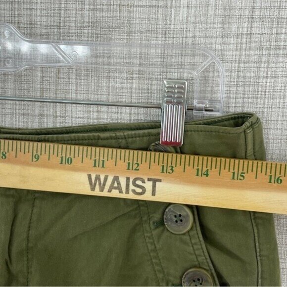 Sanctuary Womens Size 27 raw hem green straight leg pants a1346 - Picture 5 of 11